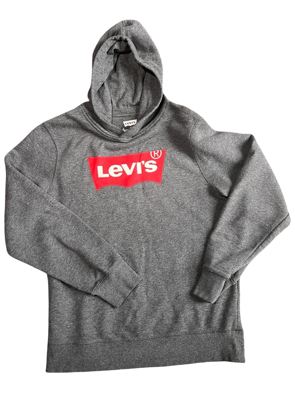 Levi's Gray Hoodie with Red Logo